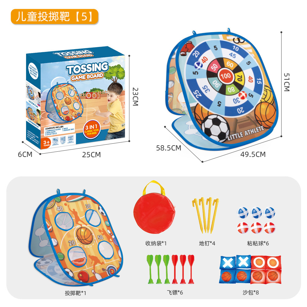 Transfronterizos 3 en 1 juguetes de arroyo para niños interacción entre padres e hijos bolsa de arena interior y exterior juego de bola de arroyo al por mayor