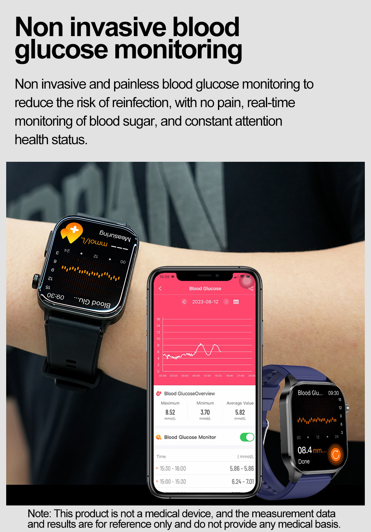 Smartwatch Mit Ekg Blutdruck Und Herzfrequenzmesser Unisex_voghion.com