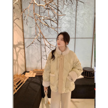 花栗鼠小姐 雪月凝香 轻国风羽绒服冬季新中式中国结盘扣保暖外套