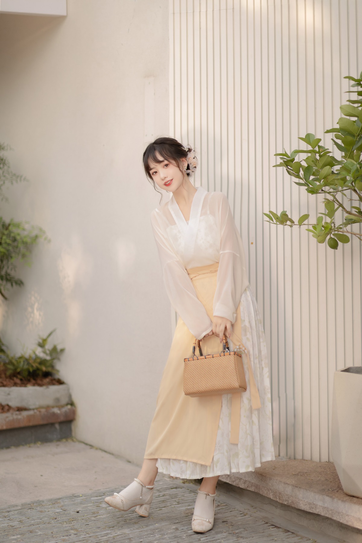 原创设计花期汉服女飘逸春秋中国风仙气外褙子旋裙全套8390-阿里巴巴