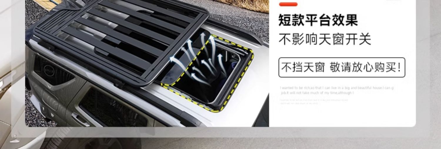 Tank 400Hi4-T Roof Rack Frame Off-Road Modified Foldableing Ladder Expansion Platform Side Tent School Bag
