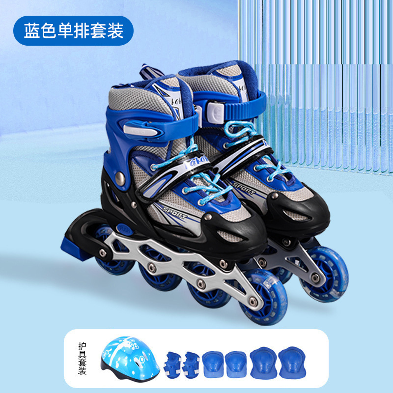Juego completo profesional de patines en línea para niños transfronterizos patines para principiantes para hombres y mujeres patines para adultos individuales al por mayor