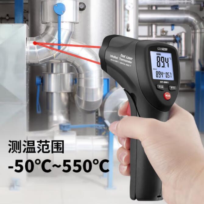 CEM DT-8861双激光测温仪DT-8862红外线测温枪DT-8863测温仪