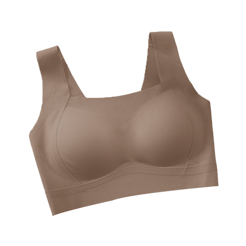 Seamless Sports Vest-Style Women's Fixed One-Cup Comfortable Push-Up Anti-Sagging Bra