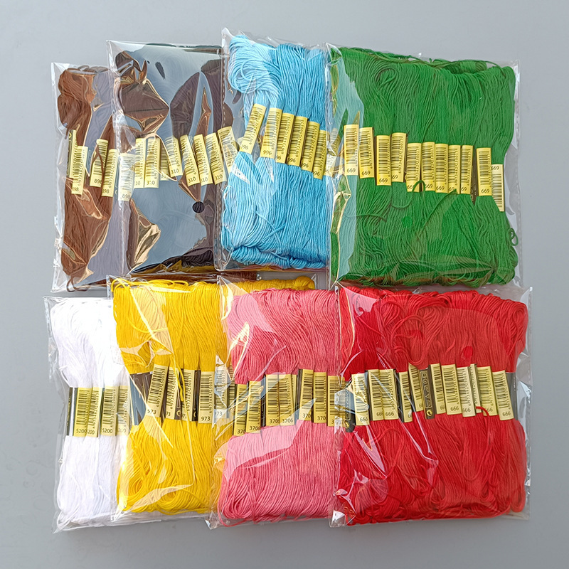 24 cross stitch embroidery thread patching line manual embroidery thread insole embroidery clothes diy cotton thread Retail Special 24 cross stitch embroidery thread patching line manual embroidery thread insole embroidery clothes diy cotton thread Retail Special