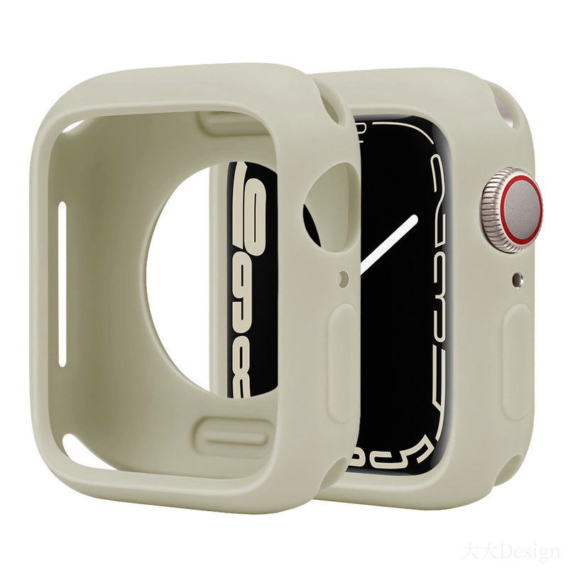 Silicone Protective Case Suitable for Apple Watch Case, Apple Watch 8Th Generation/S9 Case, Protective Soft Shell, Full Coverage, Dedicated Use