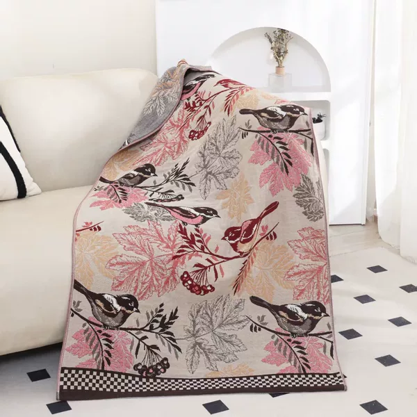 New pure cotton gauze bath towel, four-layer jacquard, can be used as a bedspread or cover, customizable with logo