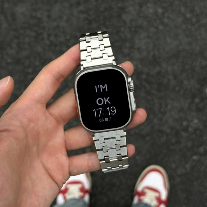Apple iwatchS9 Watch with Metal Stainless Steel Premium Sense for applewatch87se Summer Men and Women