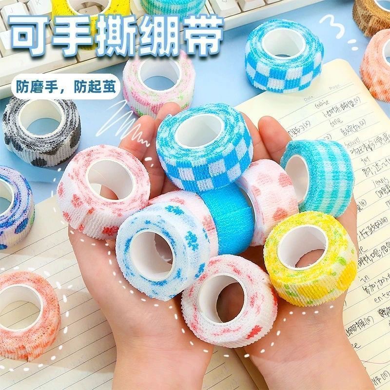 Finger protector bandage for students, fruit-themed finger tape, anti-friction and anti-callus device, self-adhesive, for use while playing ball, finger guard