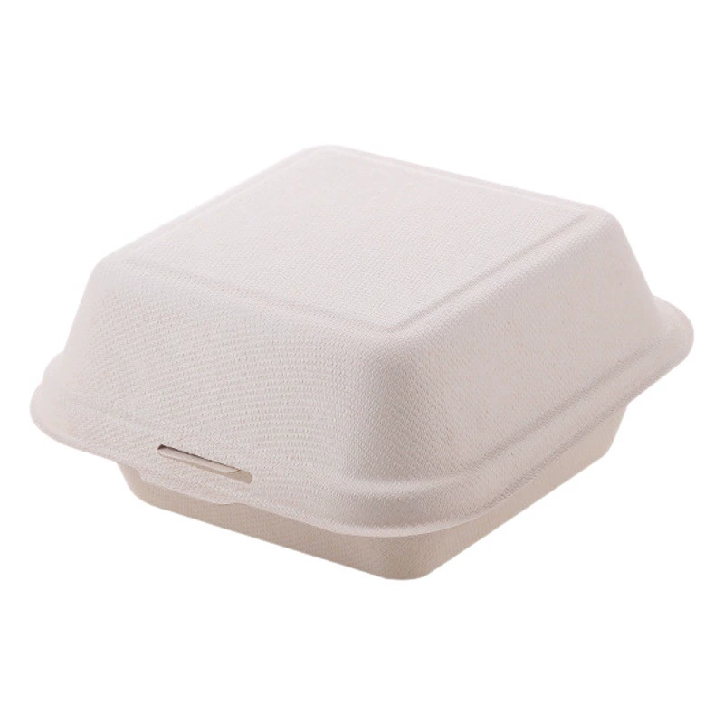 Коробка Упаковки Торта Десерта Чистая Красная Липкая Бумага Одноразовые Целлюлозно Коробка Для Обеда Выпечки Shuffler Упаковочная Коробка Бургер