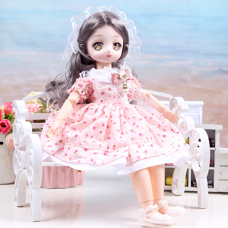 Verjaardagsverkleedcadeauset 3D30 pop prinses speelgoed loli cm realistische ogen trendy_voghion.com