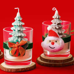 クリエイティブクリスマスツリースタイルワックス手作りアロマキャンドルクリスマス祭りシーン雰囲気アレンジinsプレゼント置物