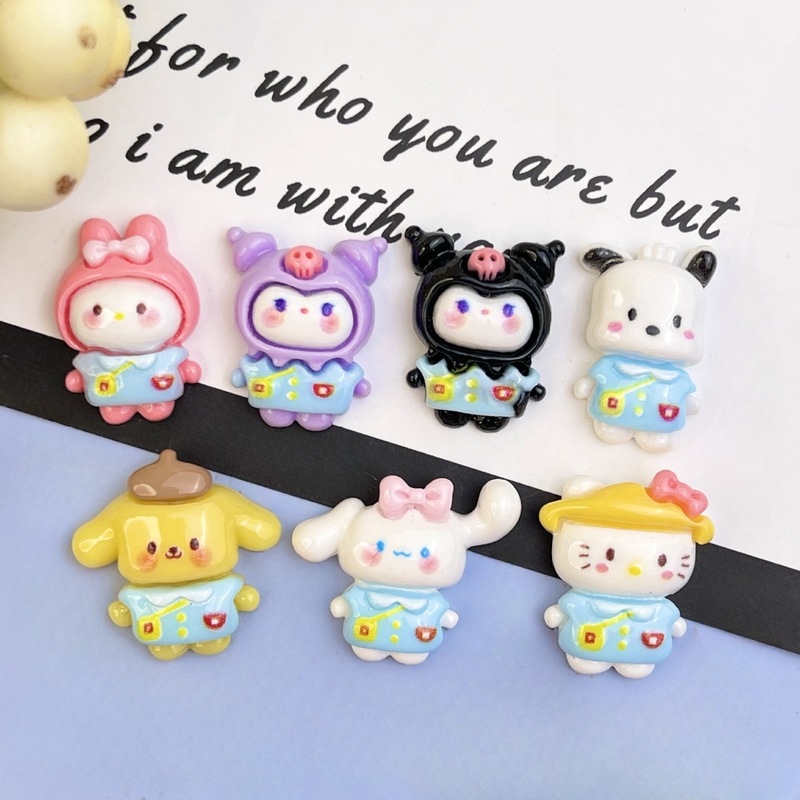 Bright Small Flower Skirt Kindergarten Full-line Cute Animal Cartoon Resin Accessories Hole Shoes Mobile Phone Hairpin Accessories