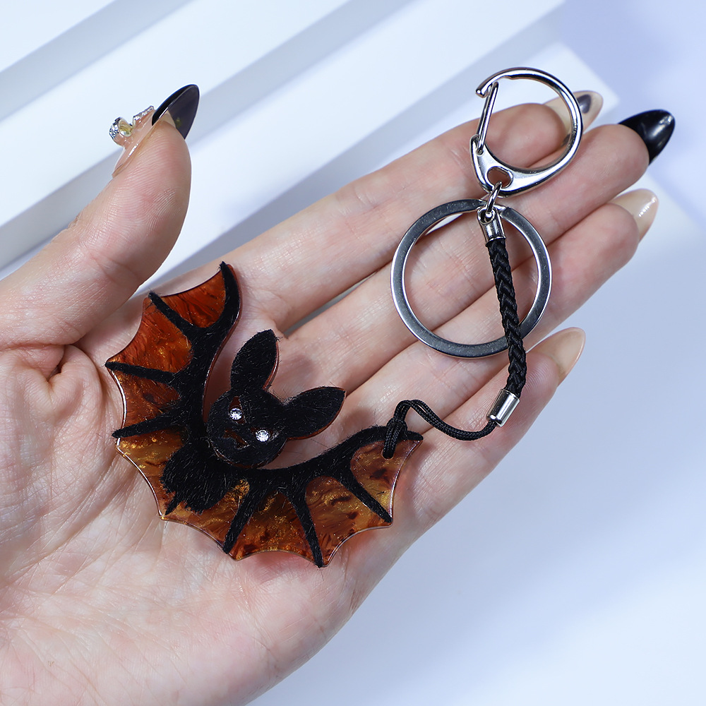15g Weight Brooches Classification Holiday, Street Occasion Acrylic Material Bat Pattern Unisex Gender Stoving Varnish Design Streetwear Style Streetwear Pin Bat Arylic Stoving Varnish Unisex Brooches 4