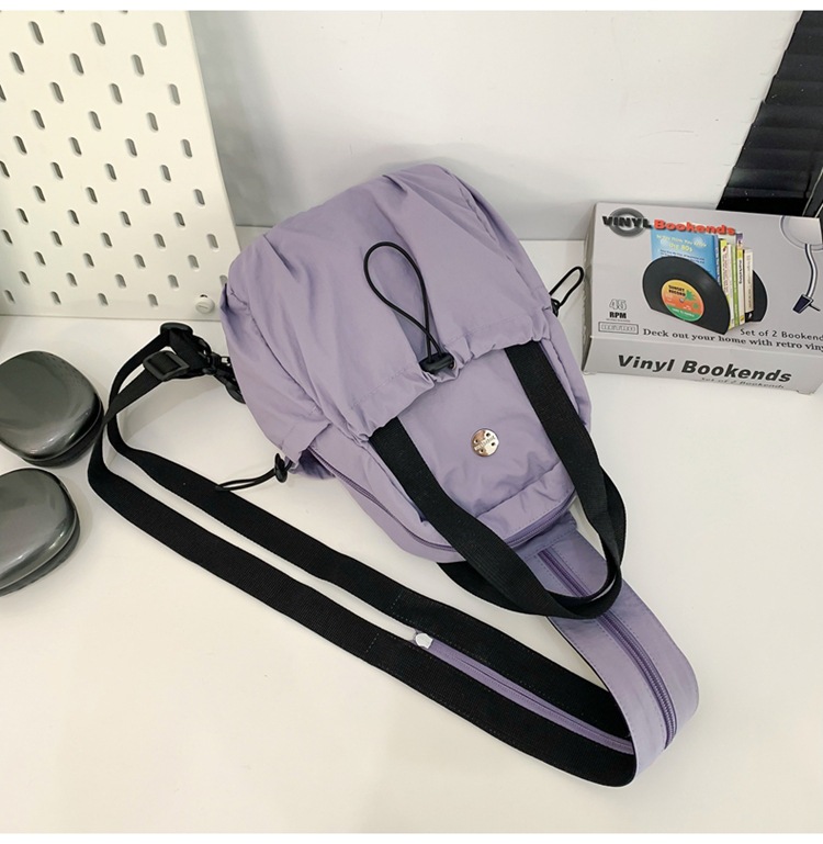 Backpack Men's And Women's 2025 Multifunctional Breast Bag Lightweight Nylon Cloth Bag Single Shoulder High Value Work Commuter Messenger Bag_voghion.com