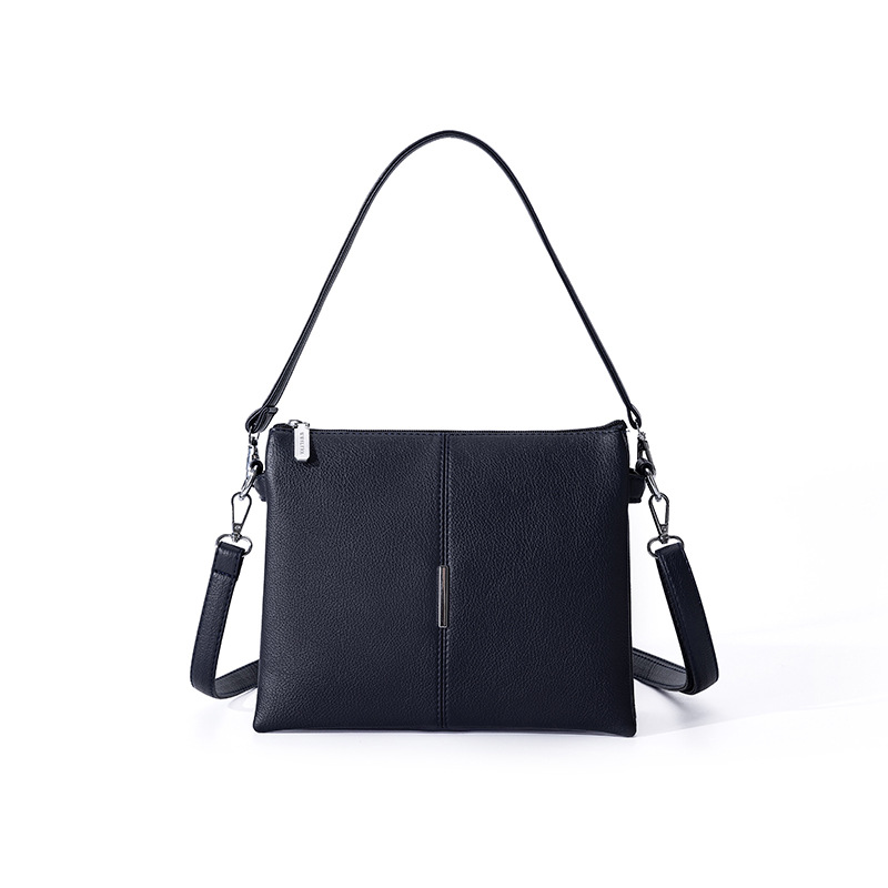 Bolso transfronterizo de gran capacidad, bolso de hombro de mujer, bolso de mano, bolso de brazo con cremallera cuadrada de tres capas de cuero PU image 8