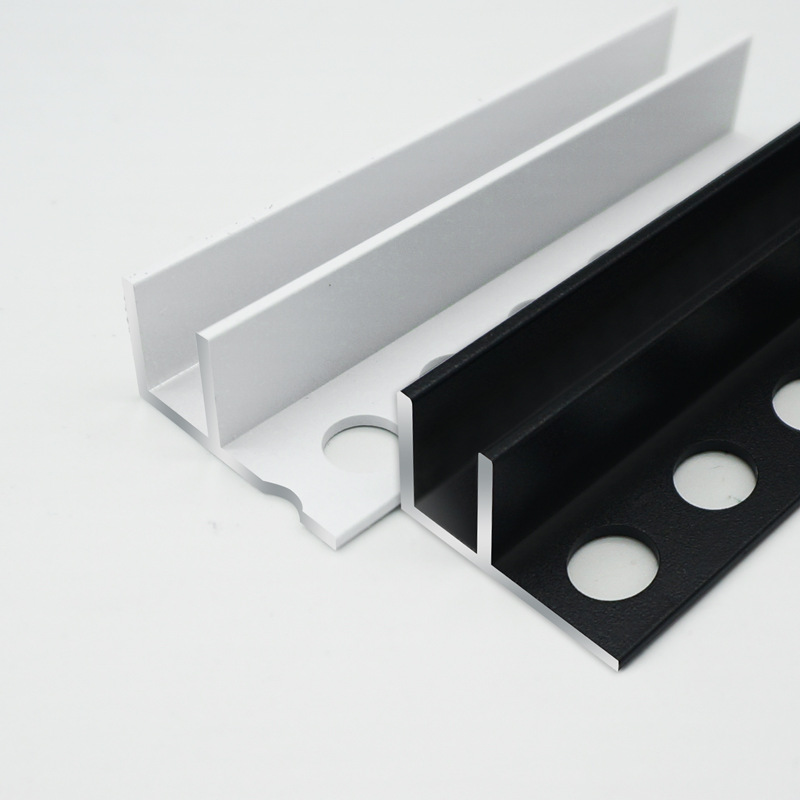 Light-emitting glass aluminum F-shaped glass track with light glass U-shaped concave shower tray embedded part aluminum track