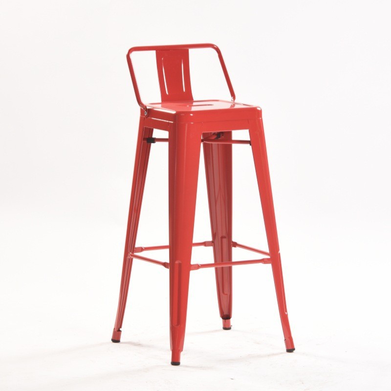Taburete alto de hierro forjado - Para bar, restaurante y hogar - Estilo industrial - Fabricado en metal - Suministro directo de fábrica image 14
