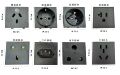 方形卡式50*50澳规 巴西 法国 欧规 英规等各国大面板AC电源插座