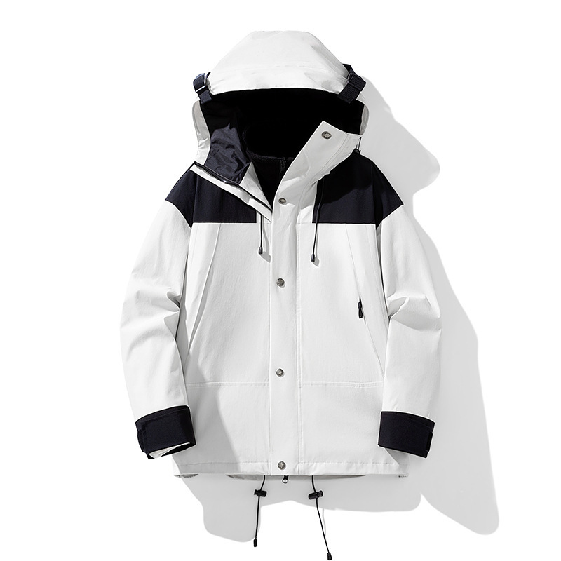 Outdoor three-in-one jacket men's and women's custom jacket North Face windproof water fashion brand couple's jacket men's and women's