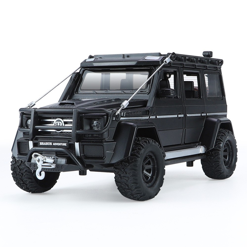Modelo a escala 1:24 del Mercedes-Benz G550 de aleación, con sonido y luz, accesorios para coches, decoración para tiendas, adorno para el hogar.