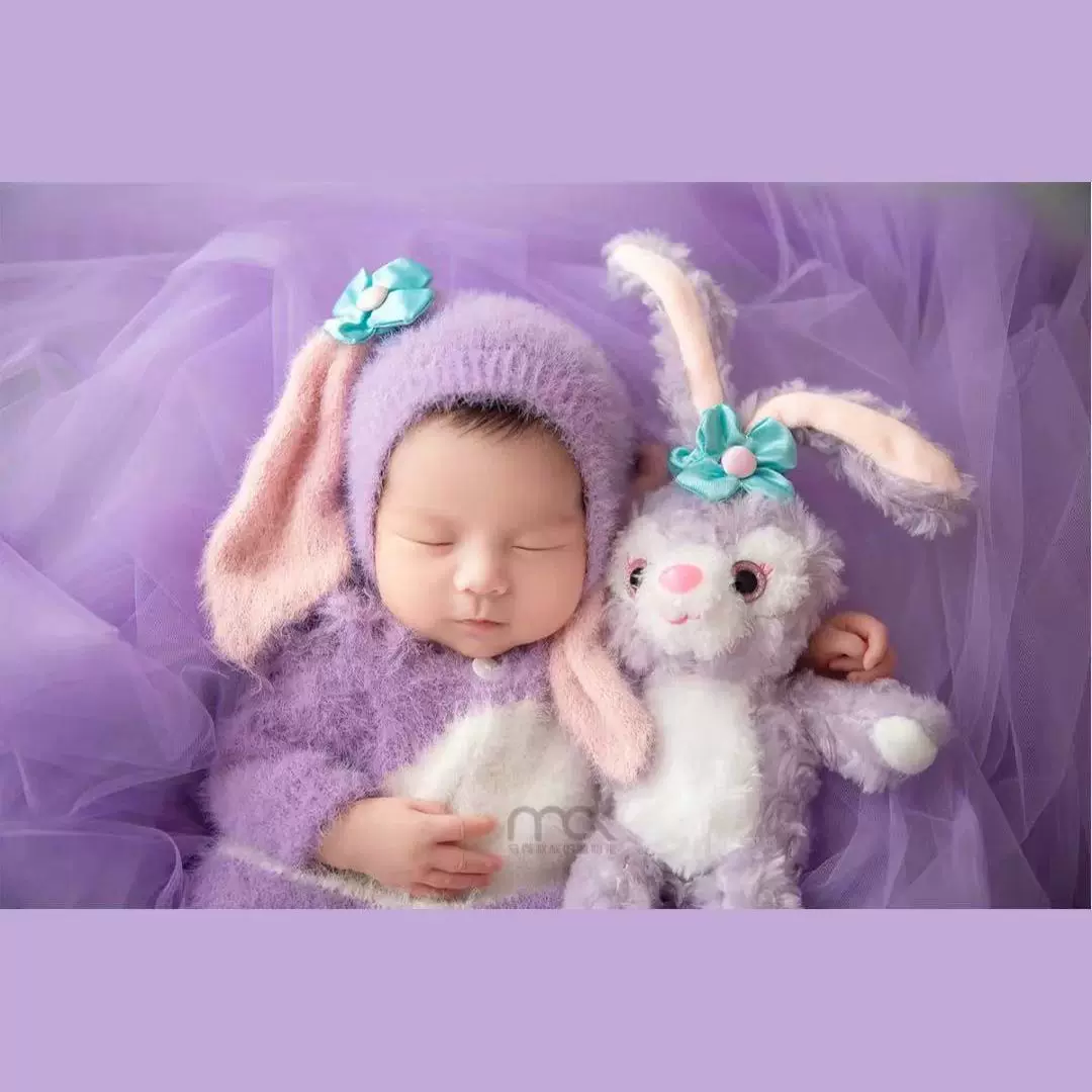 新生儿星黛露摄影服 满月宝宝星黛露玩偶套装 百天照创意主题套装