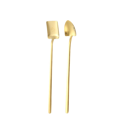 New 304 stainless steel long handle spoon, shovel, children's spoon, stirring spoon, watermelon spoon, ice spoon, dessert coffee spoon