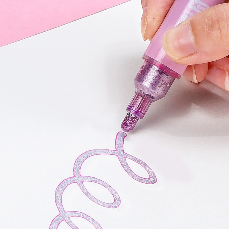 Fluorescence shiny three dimensional two-color set, 12 colors