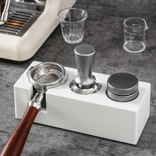 Coffee press powder seat ABS filling seat cloth powder press set coffee handle bracket powder hammer storage base