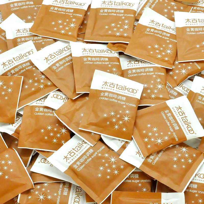 Taikoo太古咖啡糖包伴侣黄糖包咖啡糖金黄赤砂糖方糖5g*100小包装