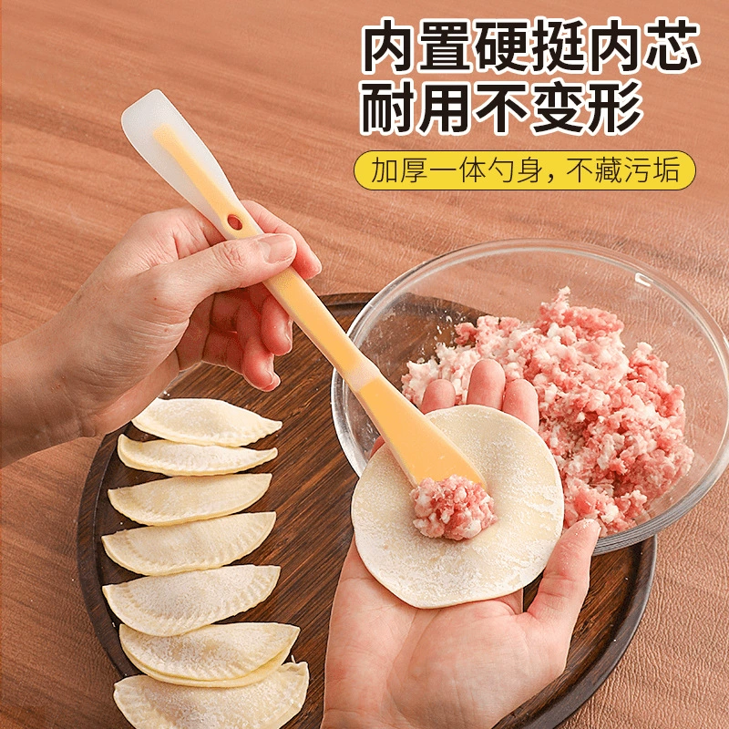 Складывающие и наполнительные ложки для кухни, силиконовые ложки для начинки, набор инструментов для вареники и пельменей и ложки