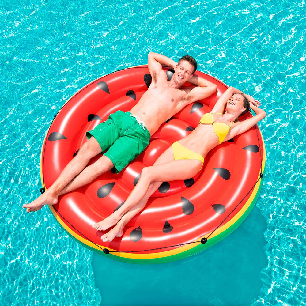 INS wind full circular watermelon floating row inflatable floating…