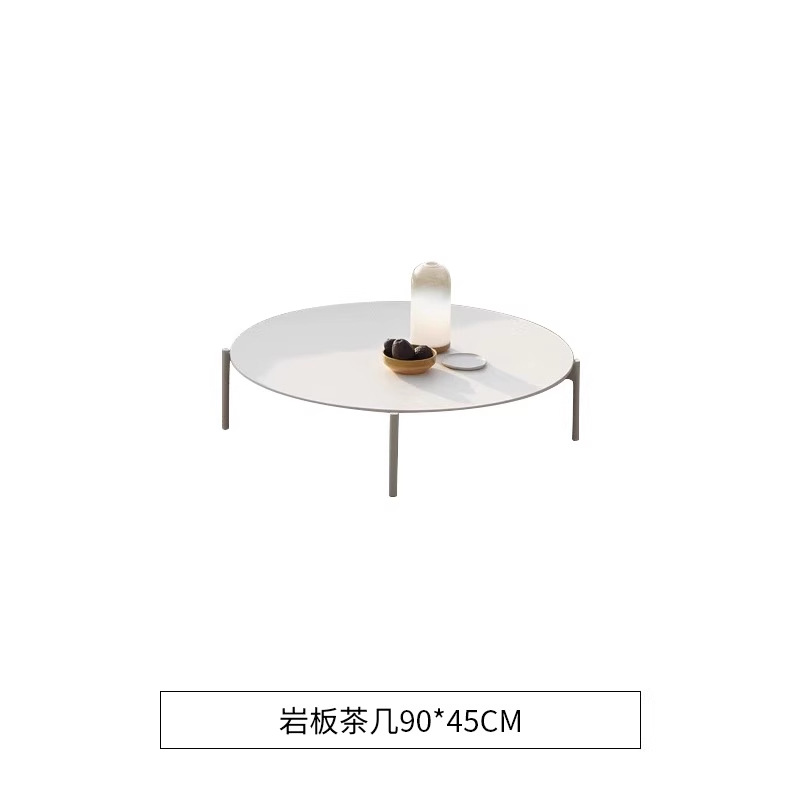 Mesa de café de pizarra rocosa