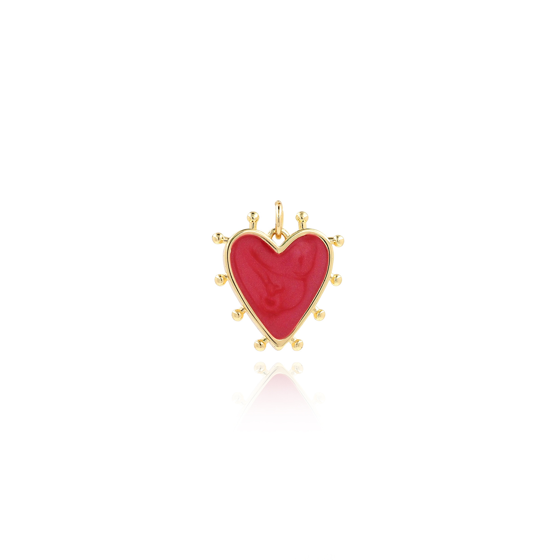 5g Weight Pendant Jewelry Making Type 19.5*18*2.8mm Jewelry Making Size DIY Jewelry Accessories Classification 1 Piece Quantity Copper Material Heart Shape Pattern Plating Design Simple Style, Classic Style Style 1 Piece 19.5*18*2.8mm Copper Heart Shape Pendant 8