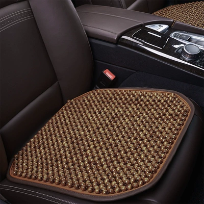 Four Seasons Wooden Beads Car Cushion Square Cushion Breathable Cool Cushion Cushion Massage Office Home Car Seat Cushion