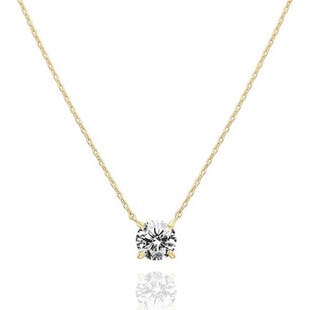 ���º��s���w�ʯ��18K��ˮ��1.5���� 7.3mm CZ Dainty Choker