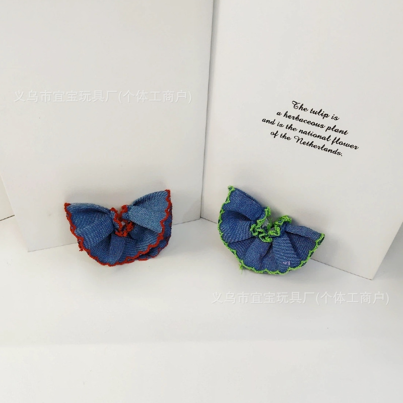 New Long-Legged Kt Gaga Sister Denim Lace Fluffy Short Skirt Cute Baby Clothes Hanging Bag Decoration Accessories Matchinging