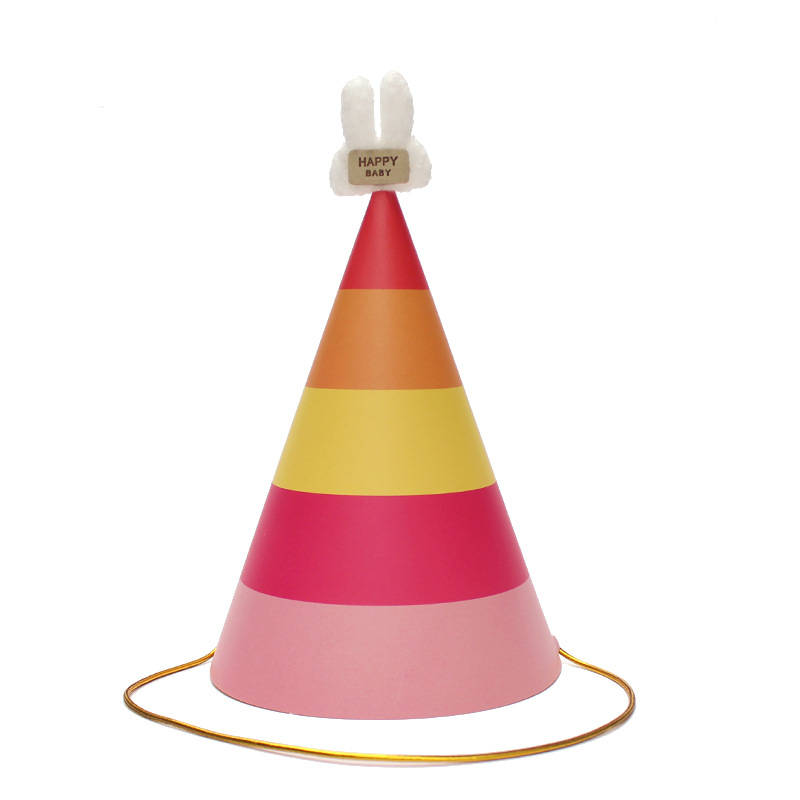 Sombreros de cumpleaños de embalaje independiente, sombreros de fiesta, sombreros de punta, sombreros de fiesta para bebés, sombreros de pastel