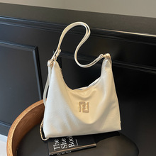 女包2025夏季新款多背法复古纯色休闲大容量托特包单肩斜挎双肩包