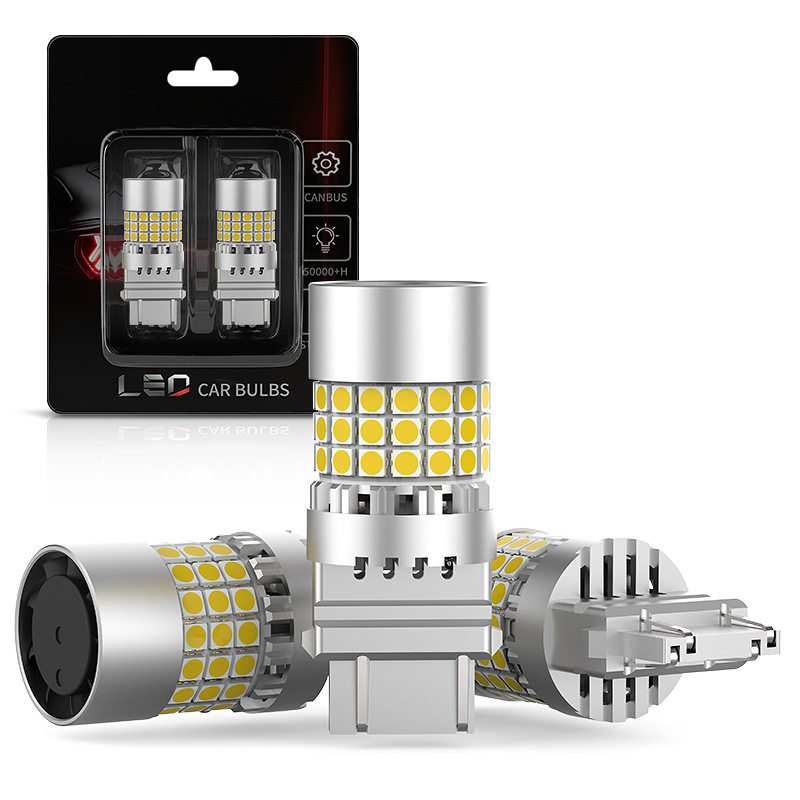 T20 car led 3157 brake light with fan decoding 3156 anti-strobe turn signal 45SMD reversing light T20 car led 3157 brake light with fan decoding 3156 anti-strobe turn signal 45SMD reversing light