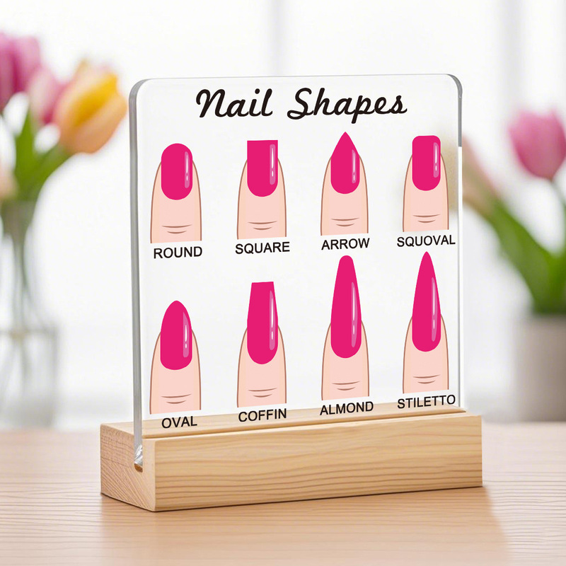 Cross-border nail salon decorative items, nail shape display stand, acrylic nail display board Cross-border nail salon decorative items, nail shape display stand, acrylic nail display board