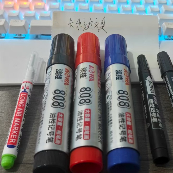 808 bolígrafo de marcado de gran capacidad bolígrafo logístico bolígrafo expreso bolígrafo de marcado pincel grueso bolígrafo de secado rápido