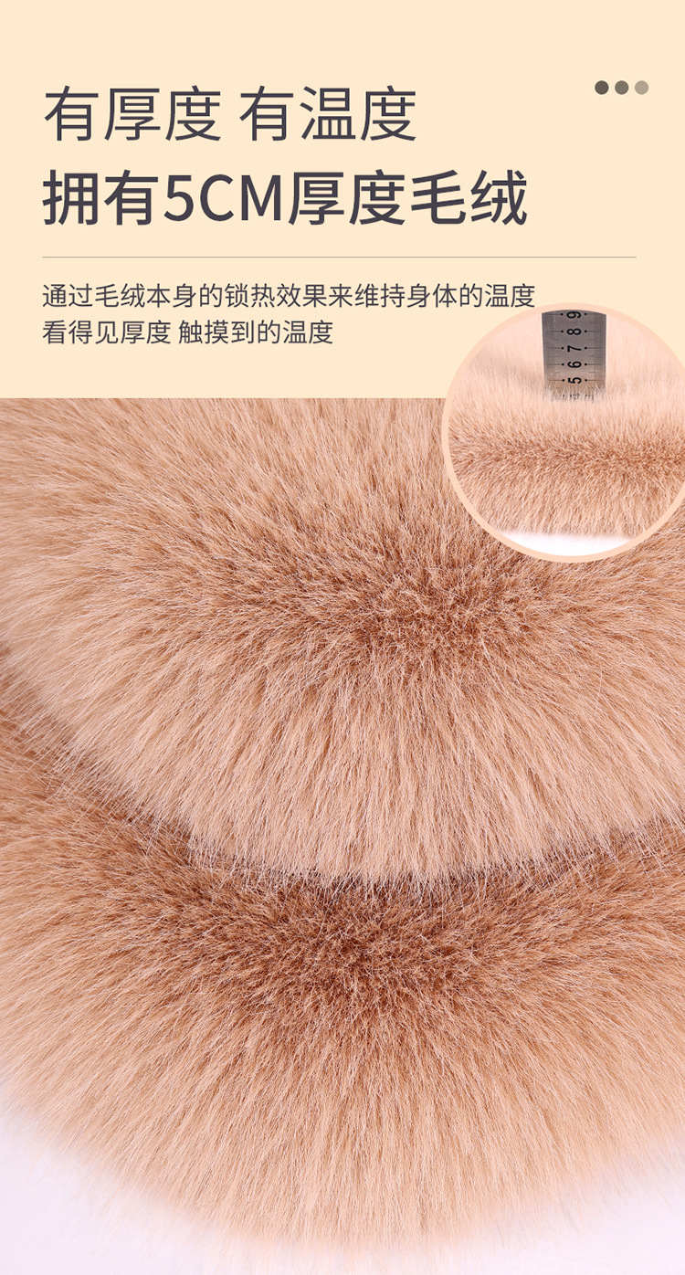 Wholesale New Car Seat Cushion Imitation Fox Plush Winter Cushion Three-Piece Set Without Backrest Universal Warm Cushion