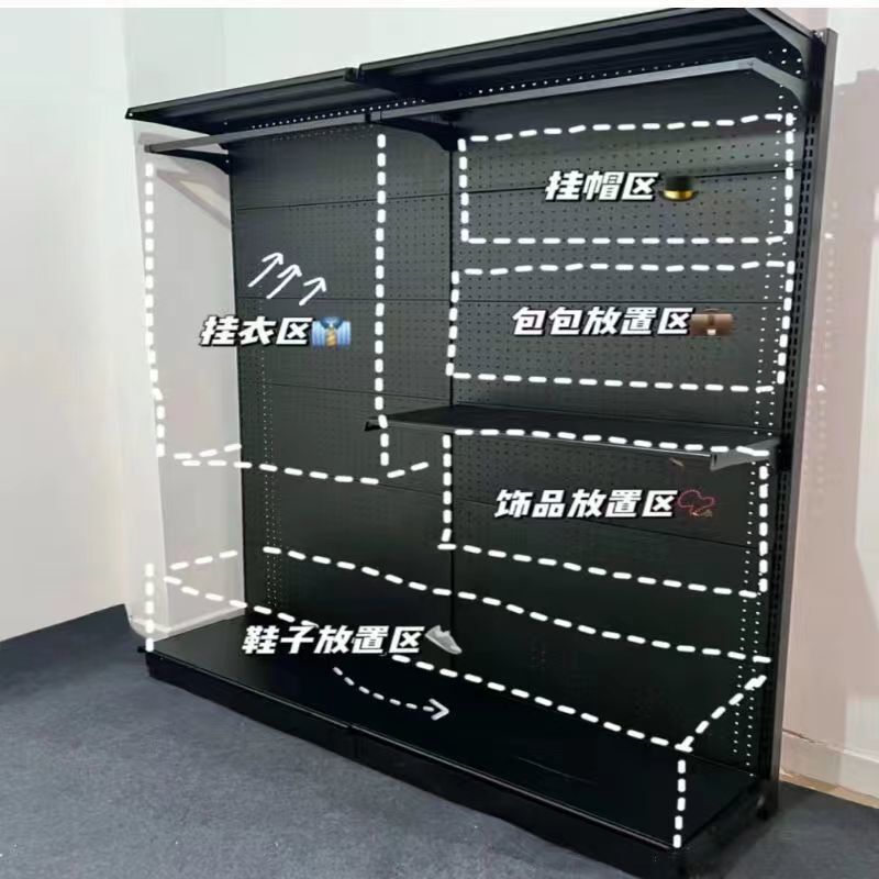 Thickened and Durable New Style Hardware Perforated Hanger for Girls' Room, Open-Style Rental Apartment Floor-Standing Wardrobe DIY Thickened and Durable New Style Hardware Perforated Hanger for Girls' Room, Open-Style Rental Apartment Floor-Standing Wardrobe DIY