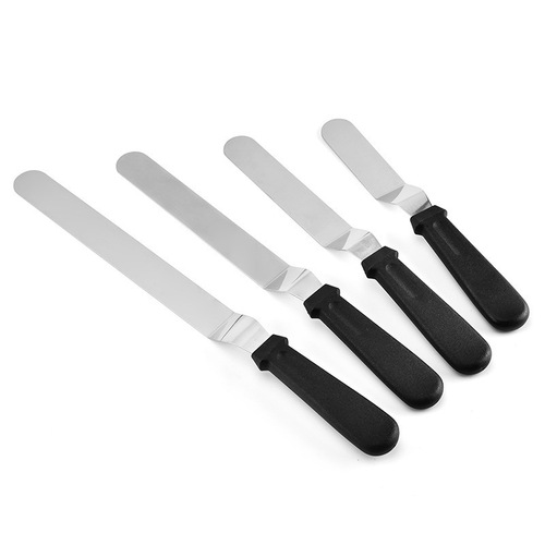 Cream Spreader Stainless Steel Bread Slicer Serrated Knife Cake Demolding Knife Pastry Smoothing Knife Baking Smoothing Tool