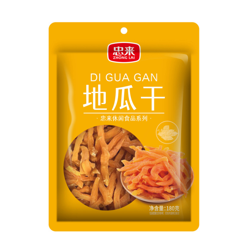 忠来地瓜干红薯地瓜干紫薯地瓜干地瓜条休闲零售150g/袋