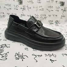 高端乐福鞋【皮尔查里】真皮男士皮鞋厂家爆款黑色男鞋一件代发货