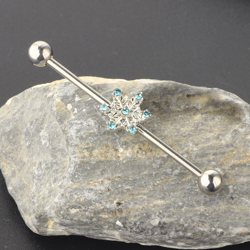 Pointed titanium steel lip stud product view