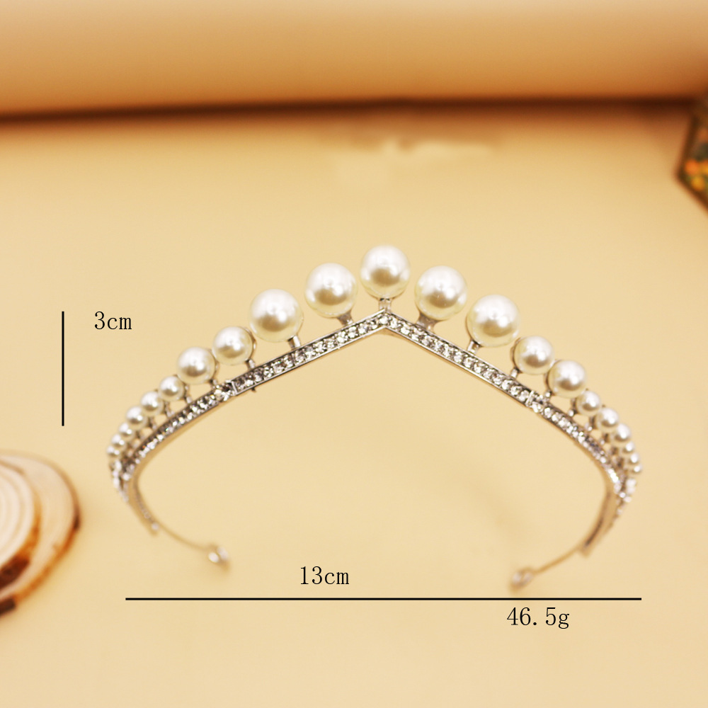 Title 1, Couronne de Mariée Alliage Perle Diadème de Mar...
