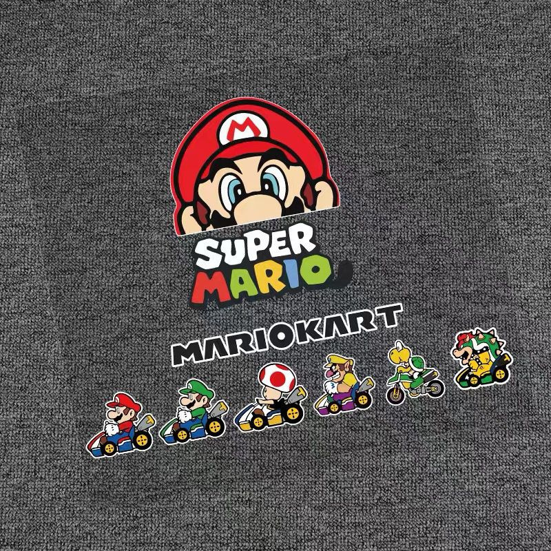 Cartoon Mario stickers Super Mary car body stickers suitcase stickers motorcycle electric car body stickers wholesale